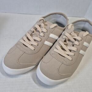POP Comfort Fit Women’s Sneakers Beige/Tan Lace Up Casual Shoes Size 10M